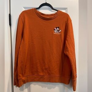 Champion x Disney Orange Crewneck Sweater XL